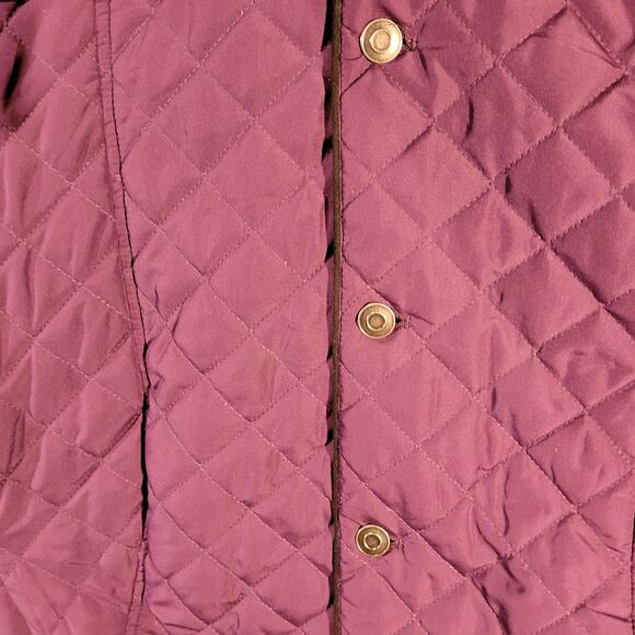 Studio Works Quilted Button Long Sleeve Lightweight Jacket Purple Womens Size L - Picture 5 of 8